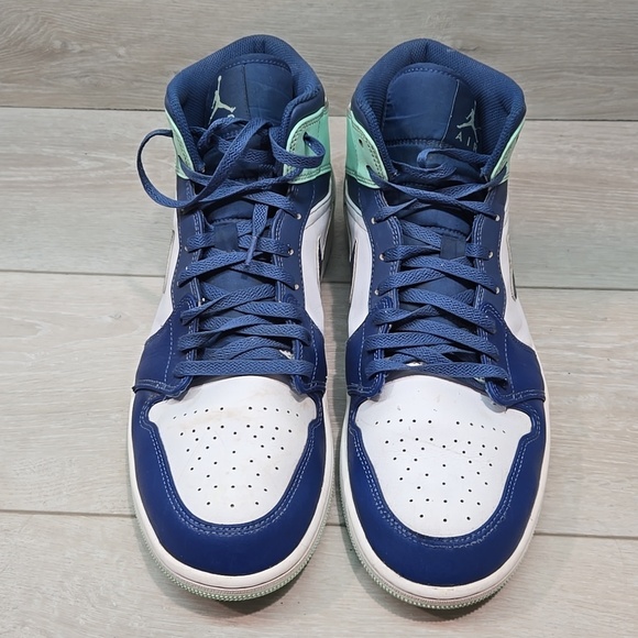 Nike Air Jordan Mens 554724-413 High-Top Leather Sneakers Shoes Sz 14 main image 10